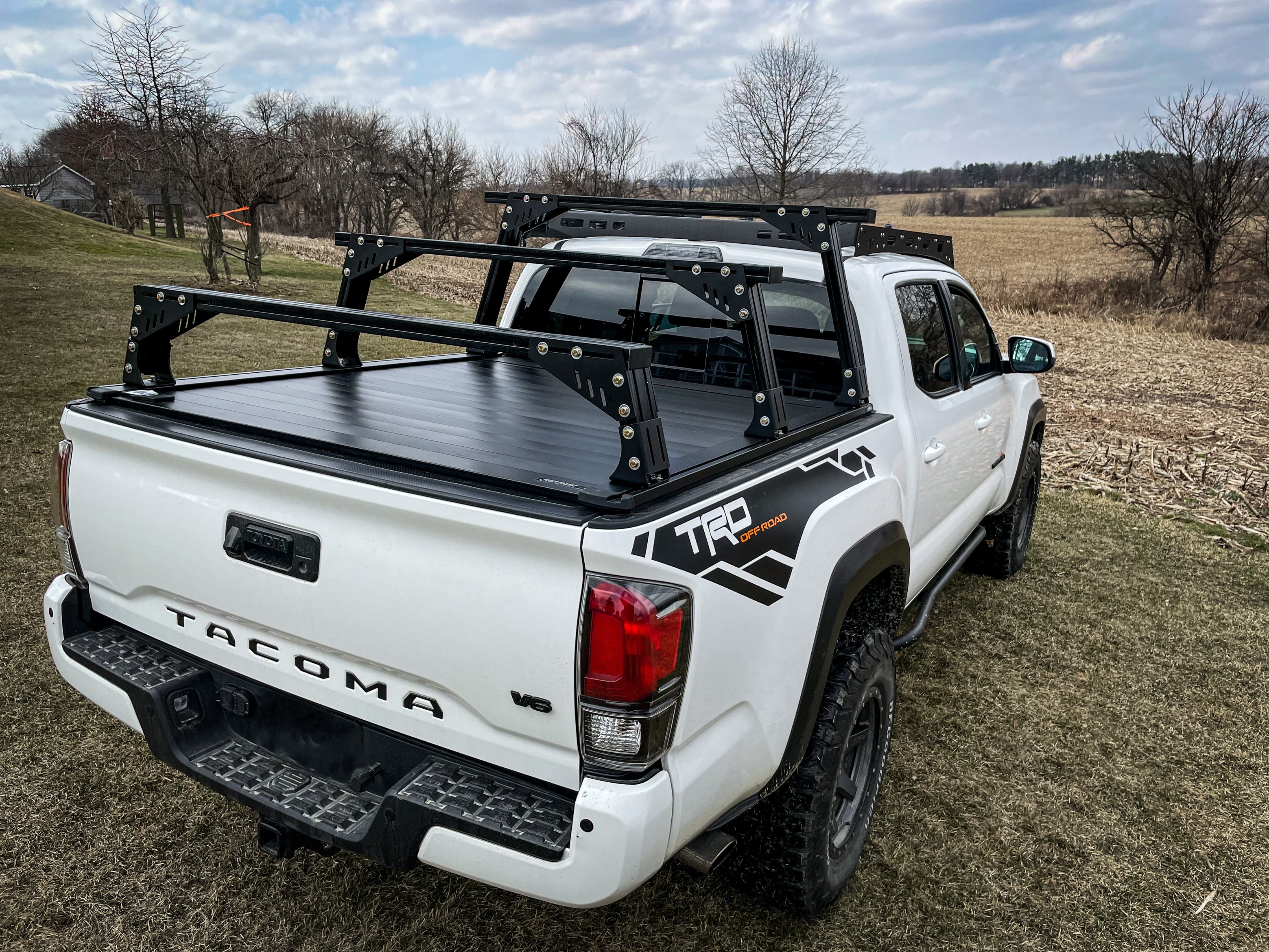 Silverado/Sierra 1500, 2500, 3500 - Bed Rack For Retractable Covers with T-slots